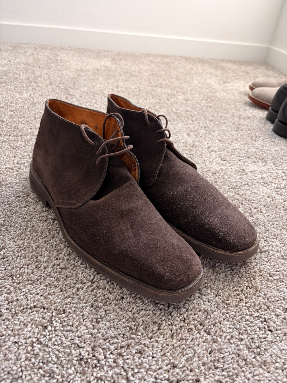 Sutor Mantellassi Mens Dark Brown Suede Chukka Desert Boots Shoes EU 46